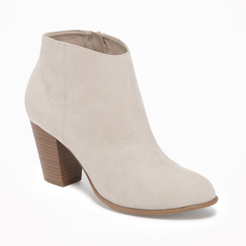 Cream Ankle Boots